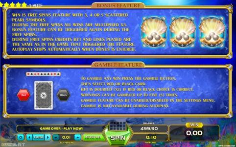 Wild Dolphin Slot Machine Bonus Game and Wild Symbol Screen