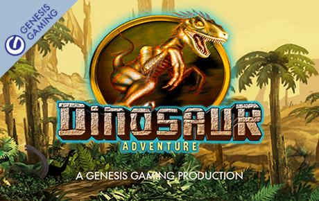 Dinosaur Adventure slot machine logo by Genesis Gaming