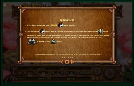 Panda Panda Slot Machine Free Games Screen