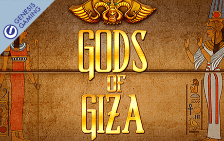 Gods Of Giza slot machine logo by Genesis Gaming