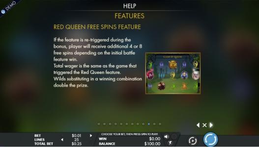 Clash of Queens Slot Machine Free Spins Bonus Screen