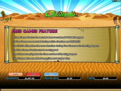 Crocodopolis Slot Machine Free Games Screen