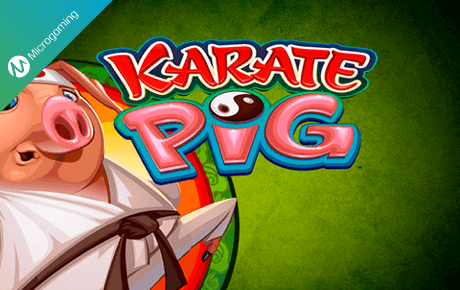 Karate Pig slot logo