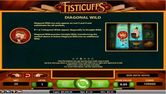 Fisticuffs Slot Machine Fisticuffs Features Screen