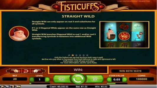 Fisticuffs Slot Machine Fisticuffs Features Screen