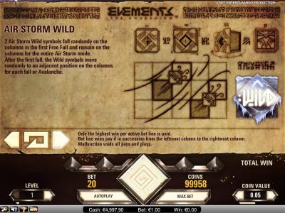 Elements The Awakening Slot Machine Wild Symbol Screen