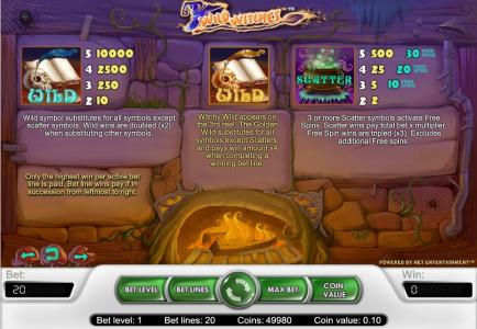 Wild Witches Slot Machine Symbol Functions Explanation