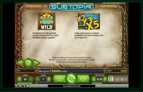 Subtopia Slot Machine Wild Symbol Screen