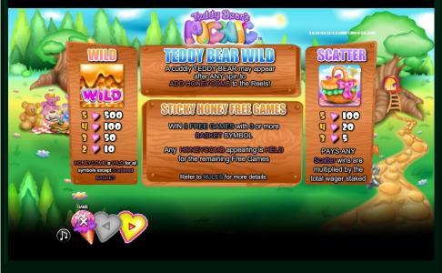 Teddy Bears Picnic Slot Machine Teddy Bear Wild Feature Screen