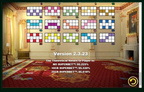 Foxin' Wins Again Slot Machine Paylines Screen