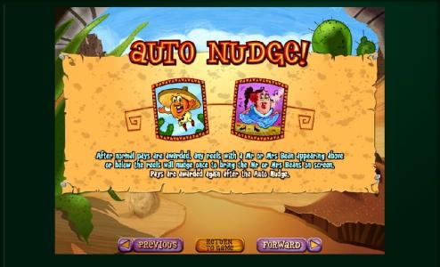 Jumping Beans Slot Machine Auto Nudge Feature Screen