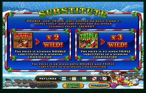 Santastic Slot Machine Scatter Awards and Wild Symbol Screen
