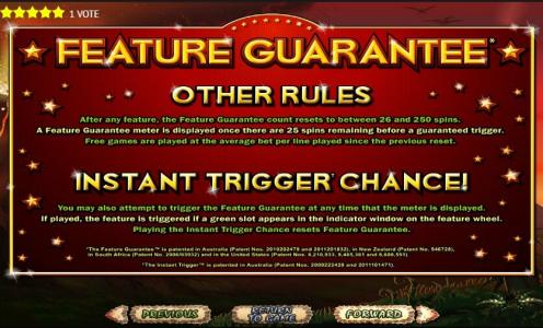 Megasaur Slot Machine Game Rules Screen