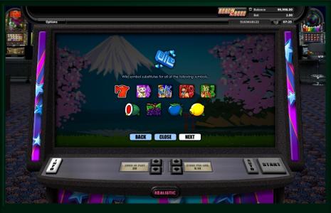 Super Graphics Upsidedown Slot Machine Wild Symbol Screen