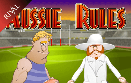 Aussie Rules slot machine logo by Rival