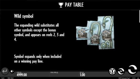 1429 Uncharted Seas Wild Symbol Screen