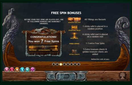 Vikings Go Berzerk Slot Machine Free Spins Bonus Screen