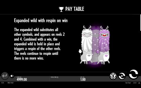 Toki Time Slot Machine Paytable Screen