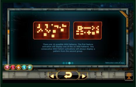 Incinerator Slot Machine Wild Patterns Screen