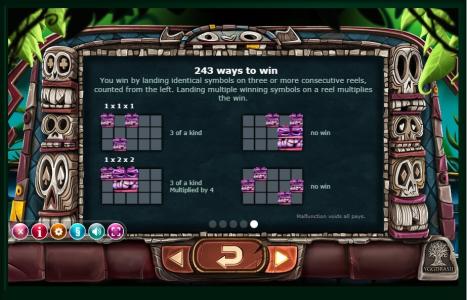 Big Blox Slot Machine Ways to Win Information Screen