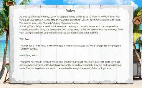 Golden Girls Slot Machine Game Rules Screen