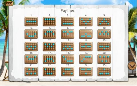 Golden Girls Slot Machine Paylines Screen