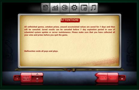 The Ninja Slot Machine Attention Screen