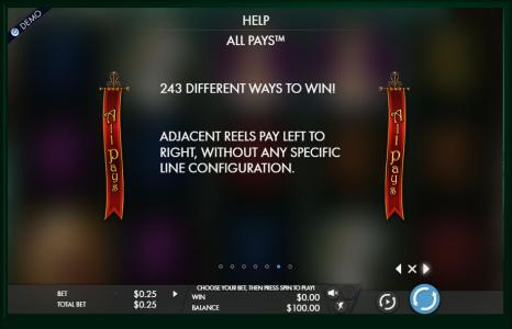 Robyn Slot Machine Help All Pays Screen