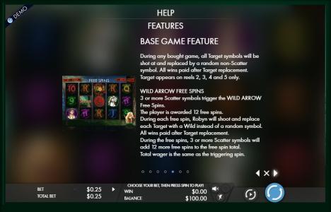 Robyn Slot Machine Wild and Free Spins Bonus Screen