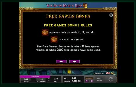 Gypsy Slot Machine Free Spins Bonus Screen
