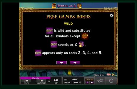 Gypsy Slot Machine Free Spins Bonus Screen