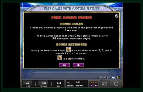 The Mighty Atlas Slot Machine Free Spins Bonus Screen