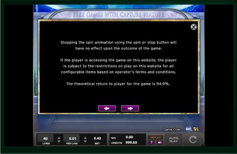 The Mighty Atlas Slot Machine The Mighty Atlas RTP Information Screen by High 5 Games Screen