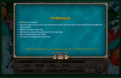 Koi Gate Slot Machine Other Rules Screen