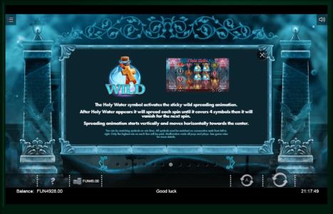 Blood Queen Slot Machine Wild Symbol Screen