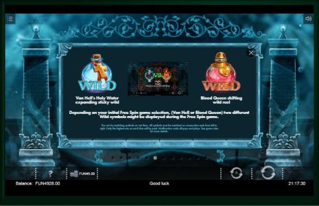 Blood Queen Slot Machine Wild Symbol Screen