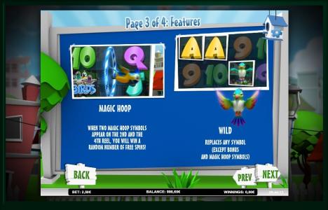 Happy Birds Slot Machine Wild Symbol Screen