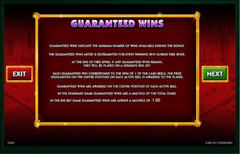 Monopoly Big Event Slot Machine Guaranteed Wins Screen