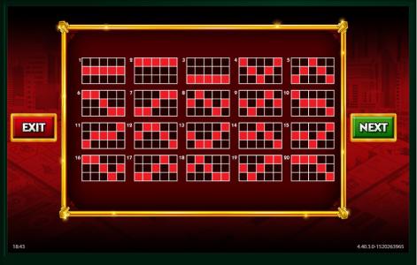Monopoly Big Event Slot Machine Paylines Screen