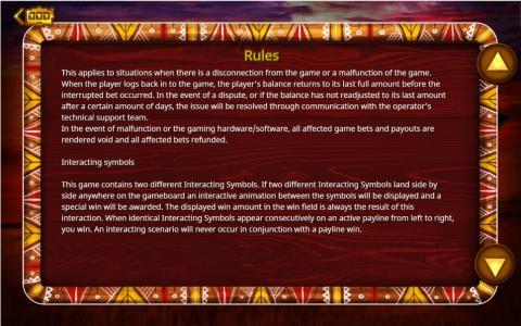 Wild Pride Slot Machine Game Rules Screen