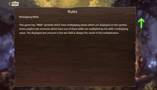 Wild Cherries Slot Machine Game Rules Screen