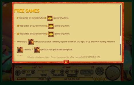 Fire Rooster Slot Machine Free Game Screen