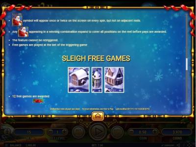 Santas Village Slot Machine Free Game Screen