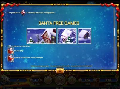 Santas Village Slot Machine Free Game Screen