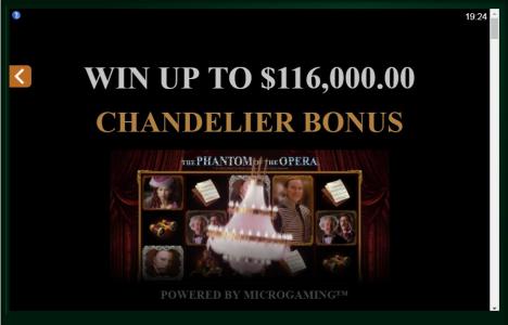 The Phantom of the Opera Slot Machine Bonus Game Screen
