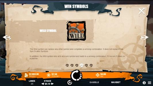 Moby Dick Slot Machine Wild Symbol Screen