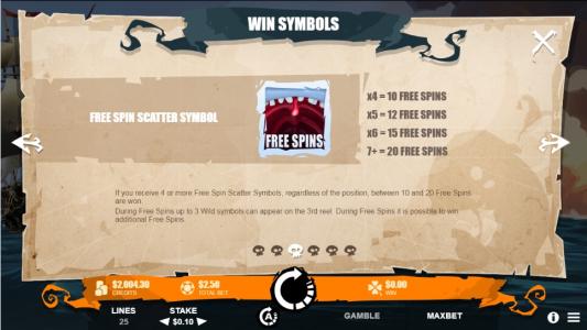 Moby Dick Slot Machine Free Spins Bonus Screen