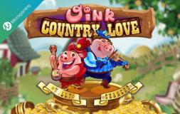 Oink Country Love slot logo