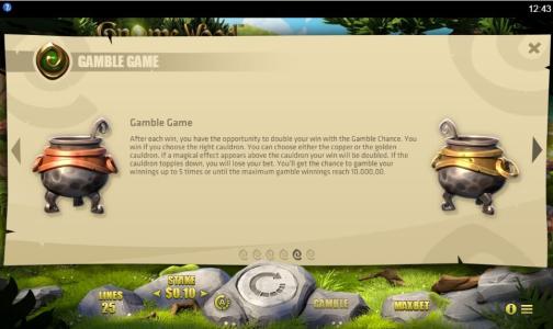 Gnome Wood Slot Machine Gamble Game Screen