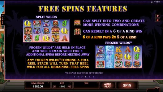 Kitty Cabana Slot Machine Free Spins Bonus Screen